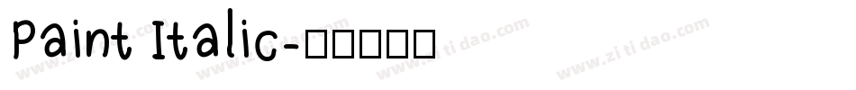 Paint Italic字体转换